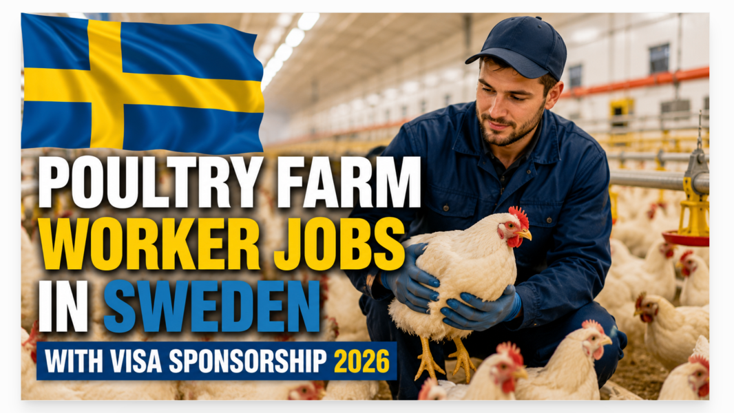 Poultry Farm Worker Jobs in Sweden with Visa Sponsorship 2026