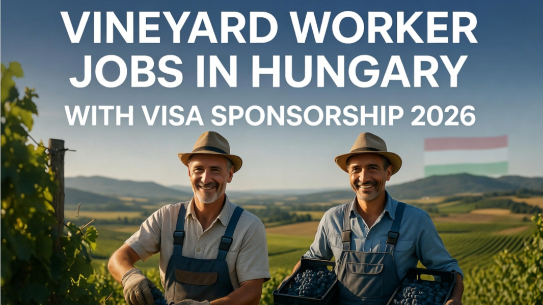Vineyard Worker Jobs in Hungary with Visa Sponsorship 2026